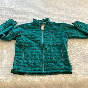 Mens XL Patagonia nano puff jacket zip up borealis green new